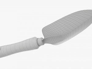Garden Shovel With Short Handle Dirty 3D-Modell