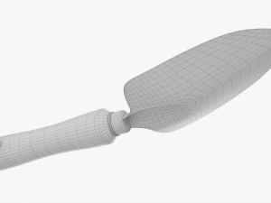 Pala De Jard&iacute;n Con Mango Corto Sucio Modelo 3D