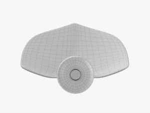 Pala De Jard&iacute;n Con Mango Corto Sucio Modelo 3D