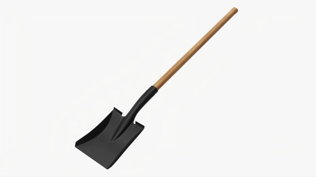 Gardening Shovel 02 3D Model .c4d .max .obj .3ds .fbx .stl .blend