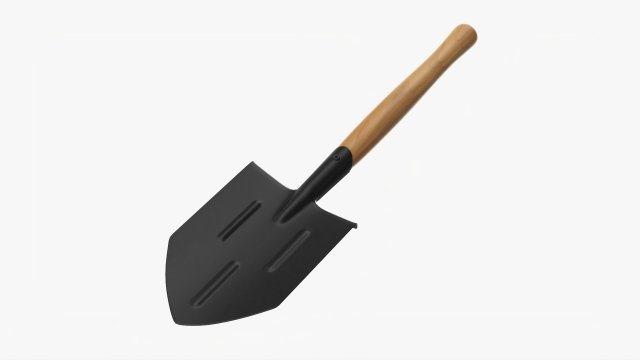 Gardening Shovel 07 3D Model .c4d .max .obj .3ds .fbx .stl .blend