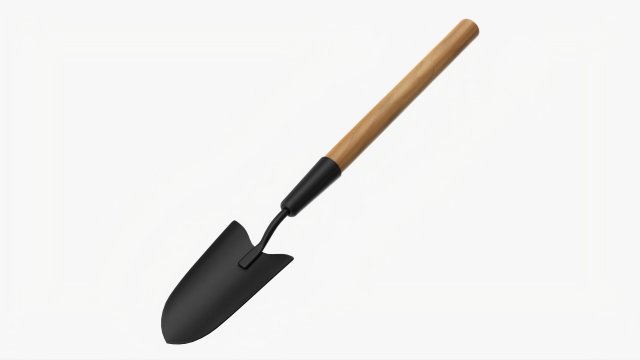 Gardening Shovel 10 3D Модель .c4d .max .obj .3ds .fbx .stl .blend 