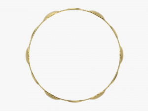 Gold Crown With Jewels 3D 模型