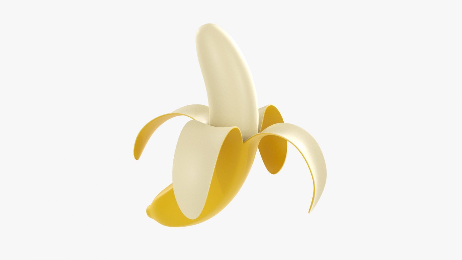 a banana peel 3D Model in Fruit 3DExport