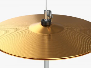 Hi-Hat Cymbals On Stand 3D Model