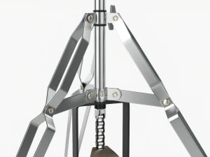 Hi-Hat Cymbals On Stand 3D Model