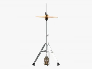 Hi-Hat Cymbals On Stand 3D Model