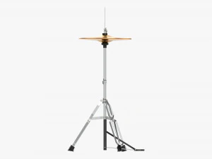 Hi-Hat Cymbals On Stand 3D Model