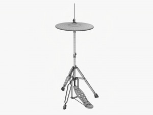 Hi-Hat Cymbals On Stand 3D Модель