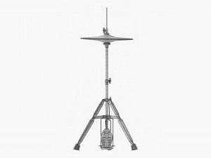Hi-Hat Cymbals On Stand 3D Модель