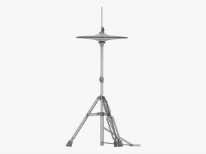 Hi-Hat Cymbals On Stand 3D Модель
