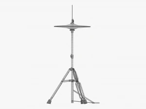 Hi-Hat Cymbals On Stand 3D Model