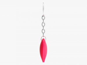 Keychain Heart Shaped 01 3D Model
