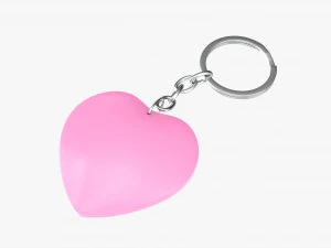 Anahtarlık Kalp Şeklinde 02 3D Model