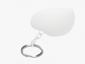 Keychain Heart Shaped 02 Modelo 3D