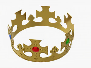 King Crown With Jewels Modelo 3D