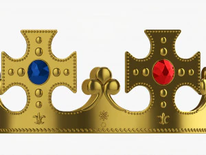 King Crown With Jewels 3D Model