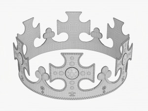 King Crown With Jewels Modelo 3D