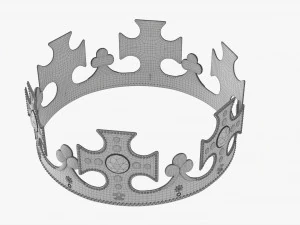 King Crown With Jewels 3D Model