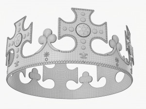 King Crown With Jewels Modelo 3D