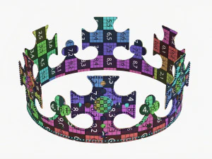 King Crown With Jewels 3D Model