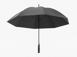 Large Automatic Umbrella Black 3D Model