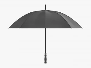 Large Automatic Umbrella Black 3D Model