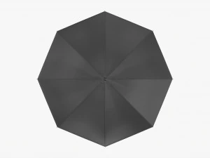 Large Automatic Umbrella Black 3D Model