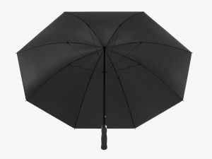 Large Automatic Umbrella Black 3D 모델