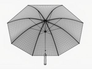 Large Automatic Umbrella Black 3D 모델