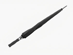 Duży parasol automatyczny czarny zamykany Model 3D