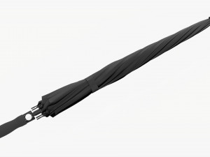 Large Automatic Umbrella Black Closed 3Dモデル