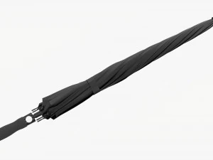 Large Automatic Umbrella Black Closed 3D Model