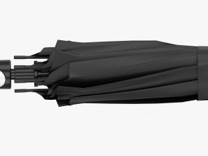 Large Automatic Umbrella Black Closed 3Dモデル