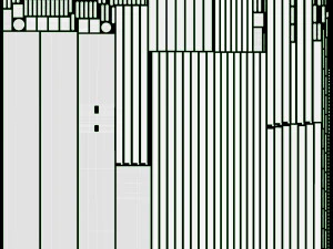 大型自动伞黑色折叠 3D 模型