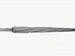 Large Automatic Umbrella Closed Colorful 3D Model