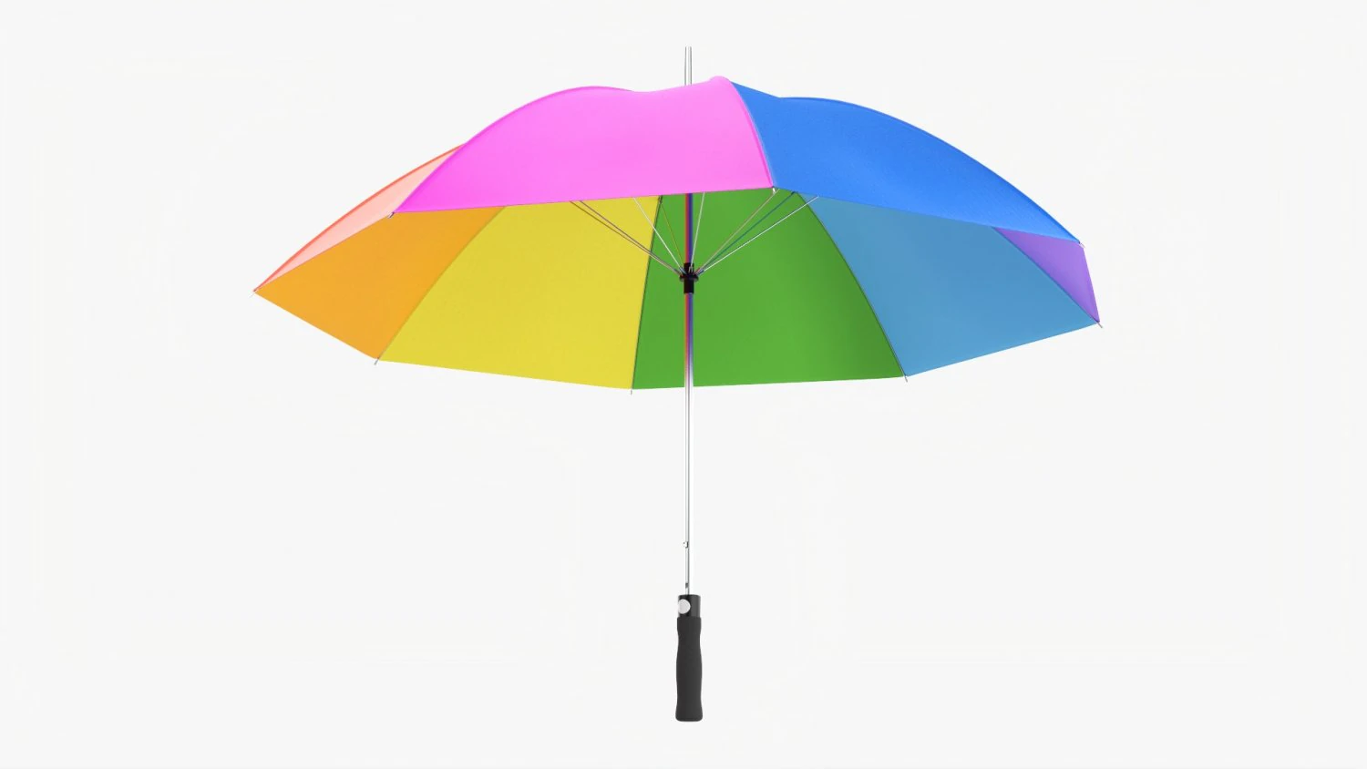 Large Automatic Umbrella Colorful 3D Model .c4d .max .obj .3ds .fbx .stl .blend 