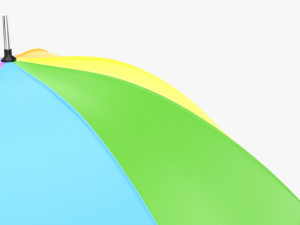 Large Automatic Umbrella Colorful 3D Model