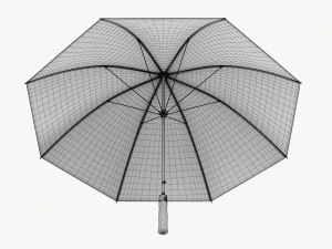 Large Automatic Umbrella Colorful 3D Model
