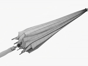 Large Automatic Umbrella Folded Colorful 3D Model