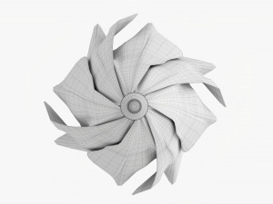 Large Automatic Umbrella Folded Colorful 3D Model