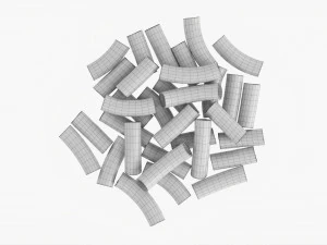 Maccheroni Pasta 3D Model
