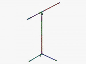 Microphone Tripod Stand Modelo 3D