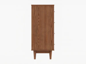 Mid-Century Modern Drawer Chest 3D Model
