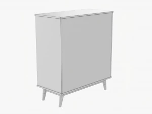 Mid-Century Modern Drawer Chest 3D Model