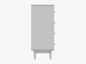 Mid-Century Modern Drawer Chest 3Dモデル