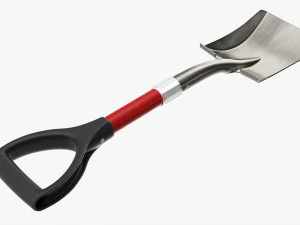 Mini Square Head Shovel 3D Model