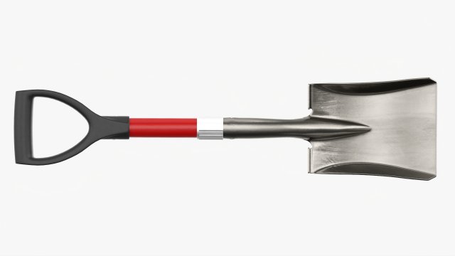 Square clearance head spade