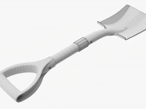 Mini Square Head Shovel 3D Model
