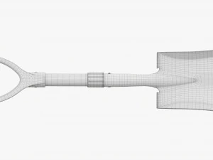 Mini Square Head Shovel 3D Model